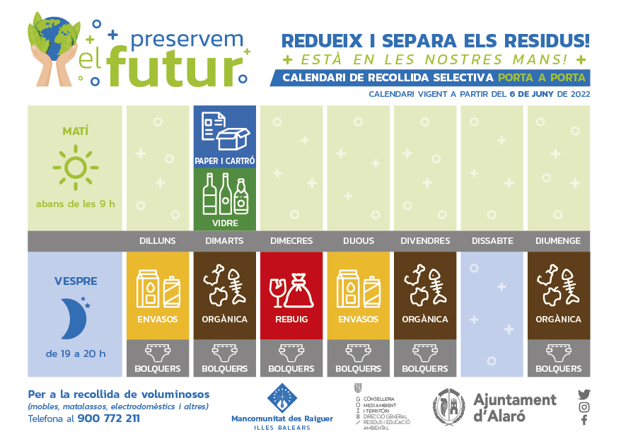 calendari recollida