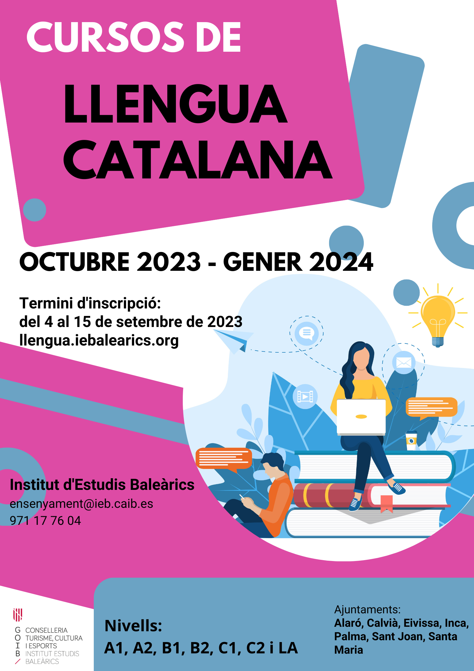 Cartell cursos octubre 2023 - gener 2024