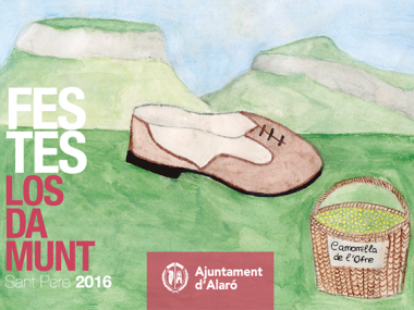Cartell guanyador concurs escolar de dibuix festes Los Damunts, Sant Pere 2016