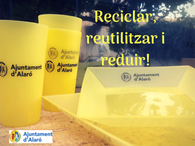 Seguim amb el compromís de fer d'Alaró un poble més sostenible i ecologista: reciclam, reduïm i reutilitzam!  