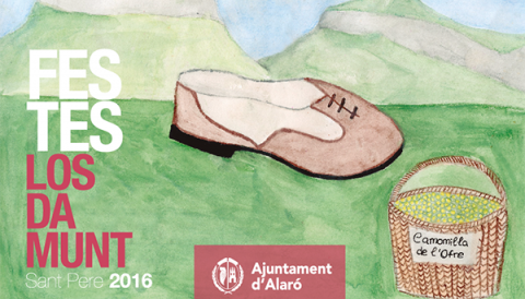 Cartell guanyador concurs escolar de dibuix festes Los Damunts, Sant Pere 2016
